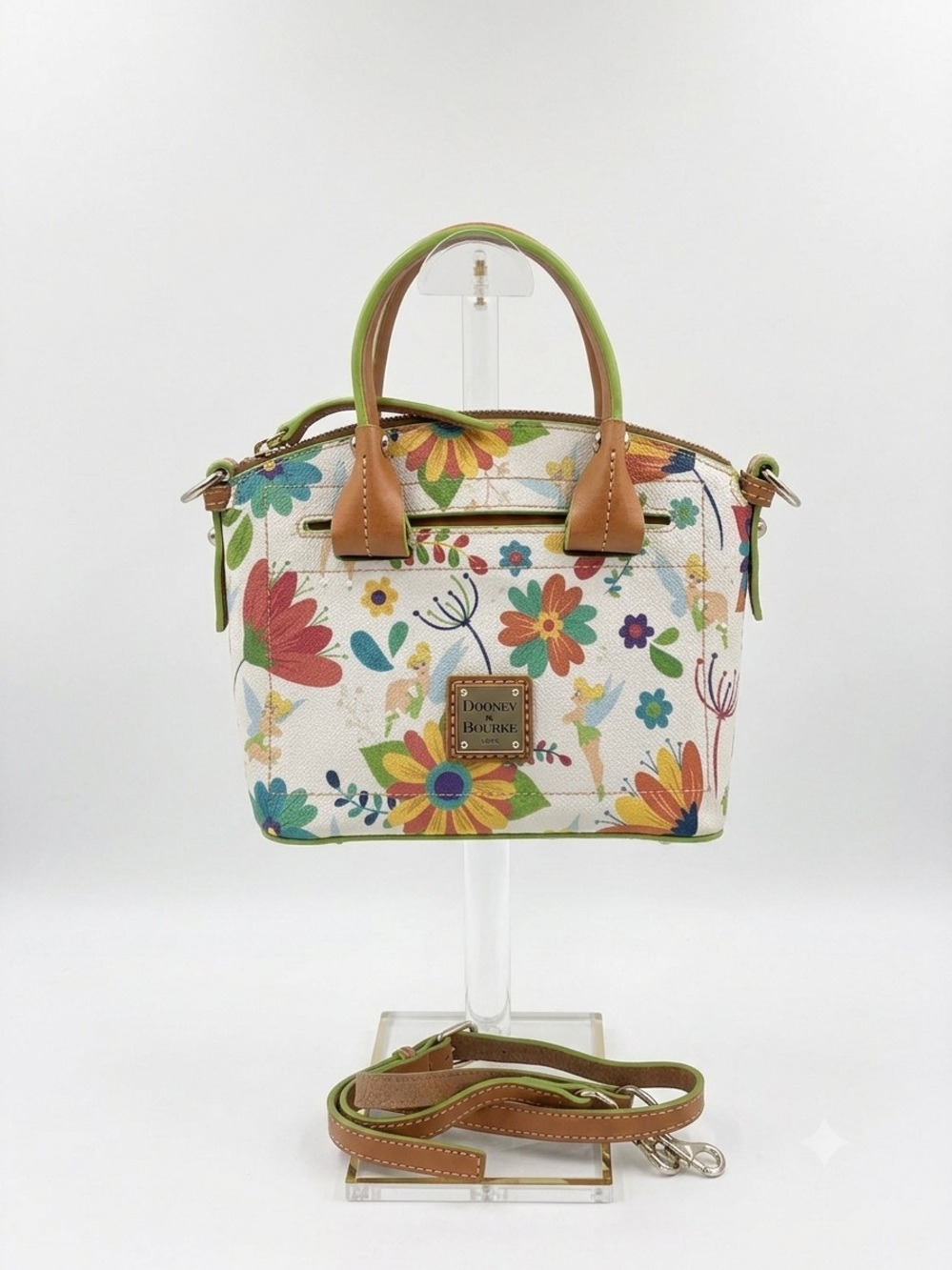 Dooney & Bourke Disney Tinker Bell Flower & Garden Festival Floral Crossbody